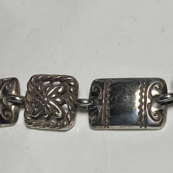 Brighton Rectangular & Square Link Bracelet 7 5/8" - Picture 4 of 4